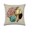 Sea Snail Printed Cotton Linen Cushion Cover Concise Beach Style Square Home Decor Sofa Pillow Case