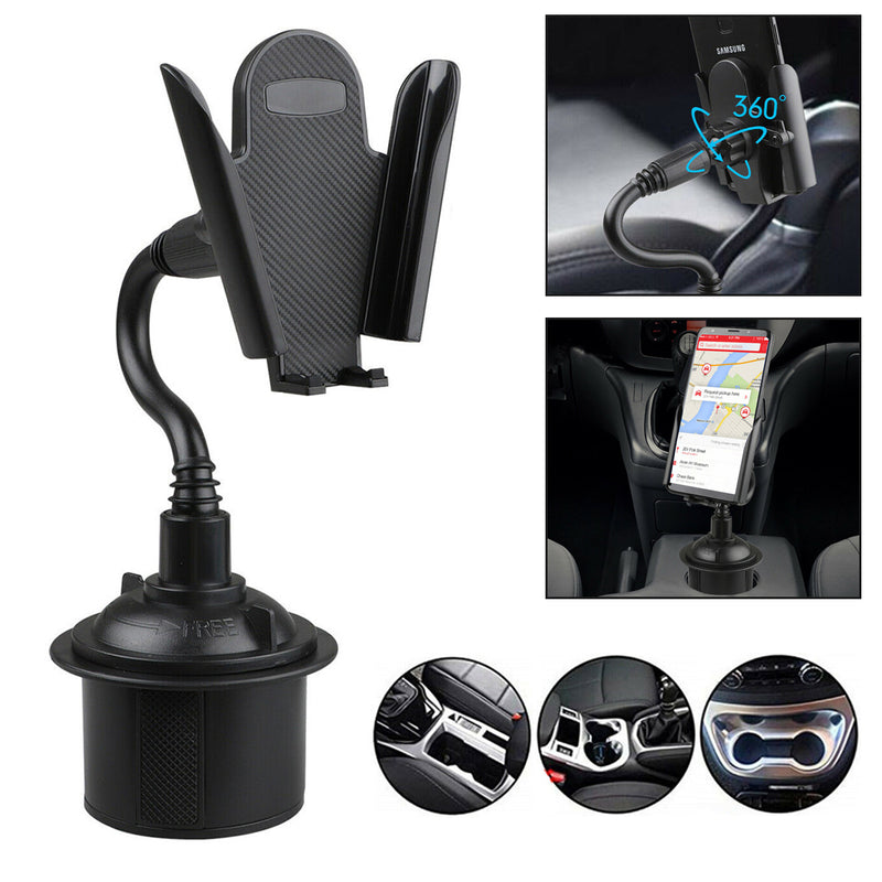 Universal Adjustable Gooseneck Cup Cradle Car Phone Holder For Cell Phone GPS