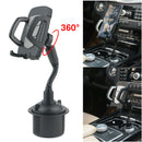 Universal 360 Adjustable Car Mount Gooseneck Cup Car Phone Holder Cradle For Cell Phone