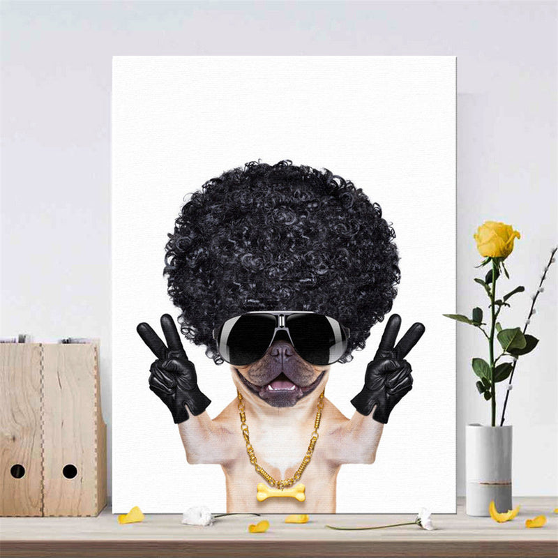 Cute Dog Art Wall Sticker Print Poster Modern Painting Decor Living Room Decor