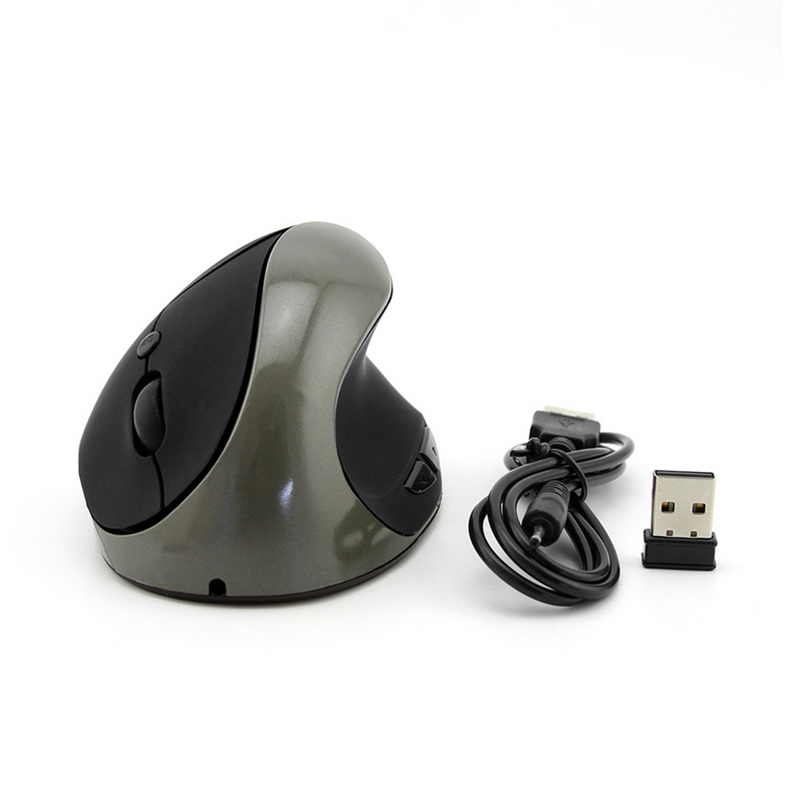 Wowpen CM0008 2.4GHz 1200dpi Wireless Rechargeable Optical Mouse Ergonomic Design for Laptops Tablets