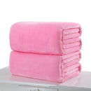 27.6x39.4inch Travel Warm Velvet Blanket Double-sided Air-conditioned Solid Bedding Towel