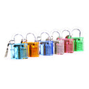 6Pcs Colorful Transparent Visible Cutaway Padlock Lock Pick for Locksmith Practice Training