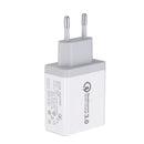 EU 30W QC 3.0 3 USB Ports Charger Power Adapter for Tablet Smartphone