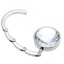 Folding Purse Handbag Holders Crystal Bag Hook Hanger Hold Women White Port
