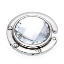 Folding Purse Handbag Holders Crystal Bag Hook Hanger Hold Women White Port