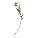 Artificial Flower Plastic Fabric Lily Deco for House Office white T7M4