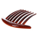 2pcs Hair Comb Pin Accessories Plastic Women Lady Fashion Brown J3S1