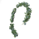 Artificial Silver Dollar Eucalyptus Garland Faux Silk Leaf Vine Greenery Willow Ring Wedding Home Garden Decorations