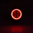 3inch 12/24V 6500K 20W Round LED Work Light Red+White With Angel Eyes Lights Spot Fog light For Car Boat Motorcycle