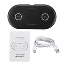 Qi Wireless Charger Fast Charging Dual Charging Pad Phone Holder For iPhone Samsung Huawei Xiaomi