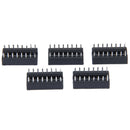 5 X 16 Pin DIP IC Socket DIP 16 Adapter Black D5A4