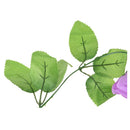 Artificial Purple Rose Leaf Vines Garland Plants Home Decoration Garden P5B3
