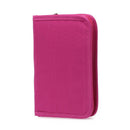 Women Multifunctional Canvas Clutch Bag Wallet Card Passport Holder Rose Re