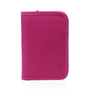 Women Multifunctional Canvas Clutch Bag Wallet Card Passport Holder Rose Re