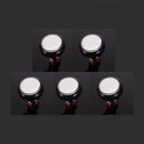 5Pcs White 45mm Arcade Video Game Big Round Push Button LED Lighted Illuminated Lamp
