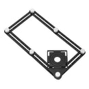 Drillpro Multi Template 6 Folding Ruler Measuring Tool Angle Ruler Foldable Ruler with Drill Guide