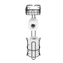 Toilet Paper Towel Storage Stand Organizer Rack Bathroom Vertical Roll Holder Shelf