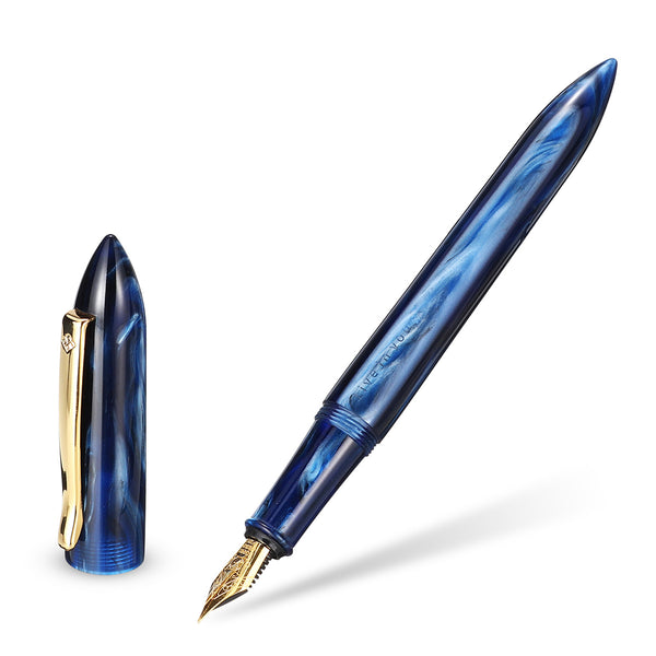 14x1.2cm Screw Cap F-shape Iridium Nib LIY Fountain Pen With Box Student Office Ink Pens