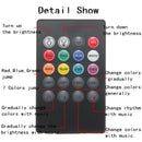 7Color RGB Strip 5050SMD Led Lights Music Control For Car Interior Lighting Remote Control DC12V