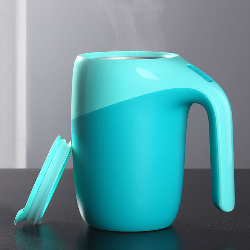 400ml Magic Sucker Mug Not Pouring Cup Suction Mug Office Mug Thermos Vacuum Cup With Cover Water Cup Coffee Mug Water Bottle