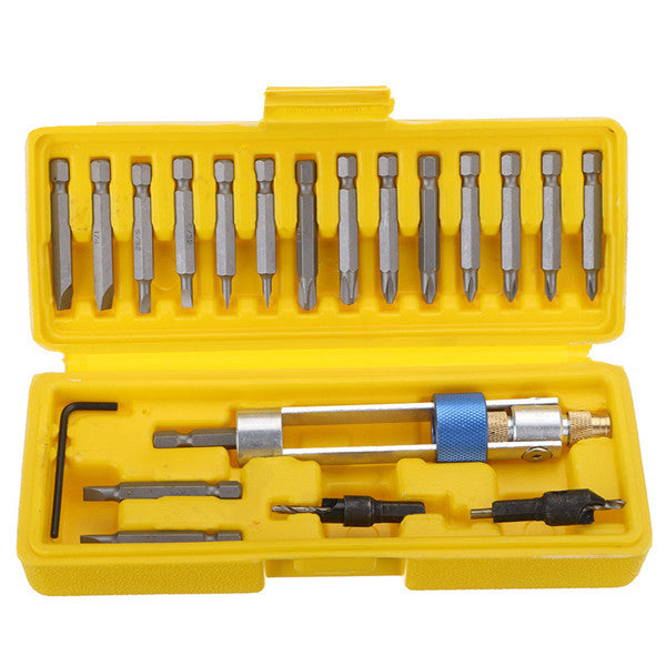 20pcs  1/4 Inch Hex Shank Drill Screwdriver Bit Driver Swivel Head Quick Change Tool