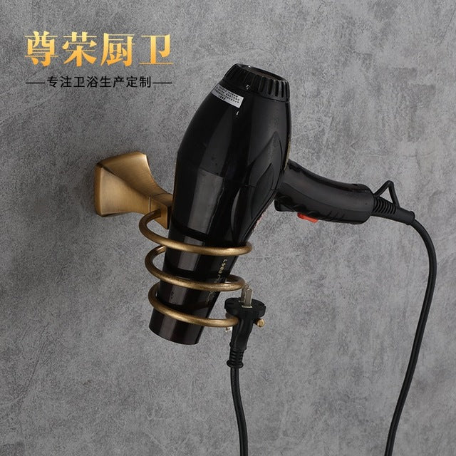 Hair Dryer Storage Rack Wall Mount Suction Cup Bathroom Shelf Bathroom Storage Toilet Air Duct Frame