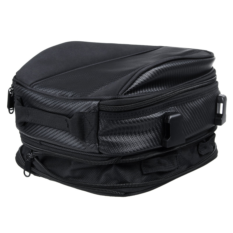 Waterproof Motorcycle Motorbike Reflective Rear Seat Saddlebags Helmet Luggage Storage Bag