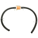 2pcs Fuel Petrol Inline Filter Hose Pipe With Clips For 2 Stroke Mini Moto Dirt Bike ATV Quad