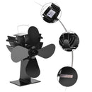 Eco Friendly 4-Blade Heat Powered Stove Fan for Wood/Log Burner/Fireplace 203CFM Thermal Power Fan