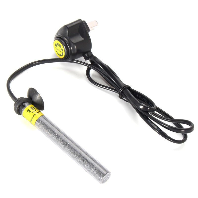 20-100W Mini Aquarium Fish Tank Submersible Water Heater Adjustable Thermostat