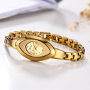 LONGBO 80460 Simple Crystal Dial Waterproof Elegant Crown Fashion Ladies Dress Women Full Steel Quartz Watch