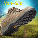 TENGOO Men's Steel Toe Safety Shoes Anti-Smashing Non-Slip Waterproof Work Shoes Hiking Running Sneakers