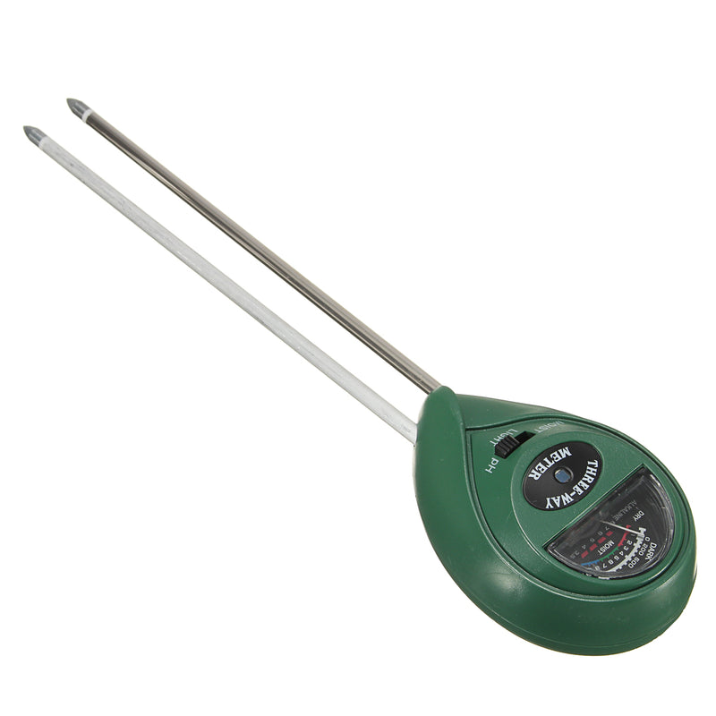 3 in1 PH Garden Soil Tester Professional LCD Temperature Moisture Sunlight Meter