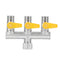 1/2'' Garden Hose Maniford Quick Connector 3 Outlet Three Way Splitter Valve Adapter Hose Connector Splitter for Washing Machine Faucet