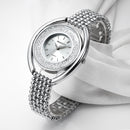 REBIRTH RE079 Fashion Women Quartz Watch Ladies Luxury Diamond Steel Strap Bracelet Watch