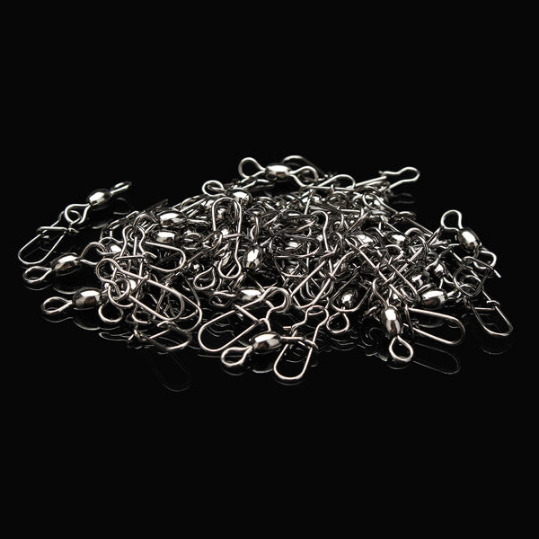 Maxcatch 50Pcs Crane Fishing Swivel With Nice Safe Snap Size 2#