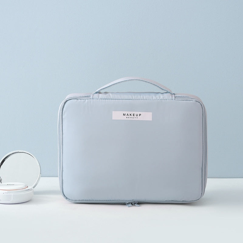 Womens Portable Square Cosmetic Makeup Storage Bag Travel Storage Bag Large Capacity Toiletries Storage Bag