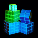 Classic Magic Cube Toys 3x3x3 PVC Sticker Block Puzzle Speed Cube Dark Luminous