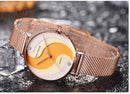 MINI FOCUS MF0291L Fashion Simple Diamond Waterproof Milanese Mesh Strap Women Watch Quartz Watch