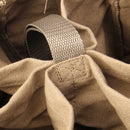 Portable Khaki Garden Tool Bag Bucket Canvas Yard Carrier Bucket Organizer