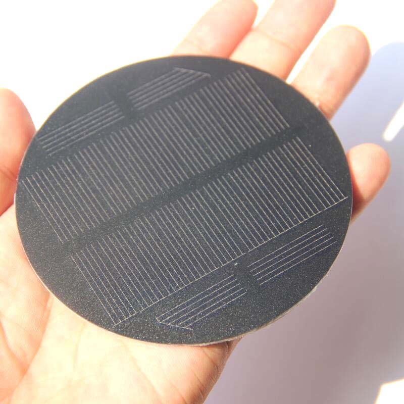 5.5V 91mm Portable Round Solar Monocrystalline Panel Outdoor Camping Lantern