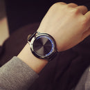 Touch Screen LED Waterproof Personality Tree Shaped Dial Leather Strap Lover Men Women Watch