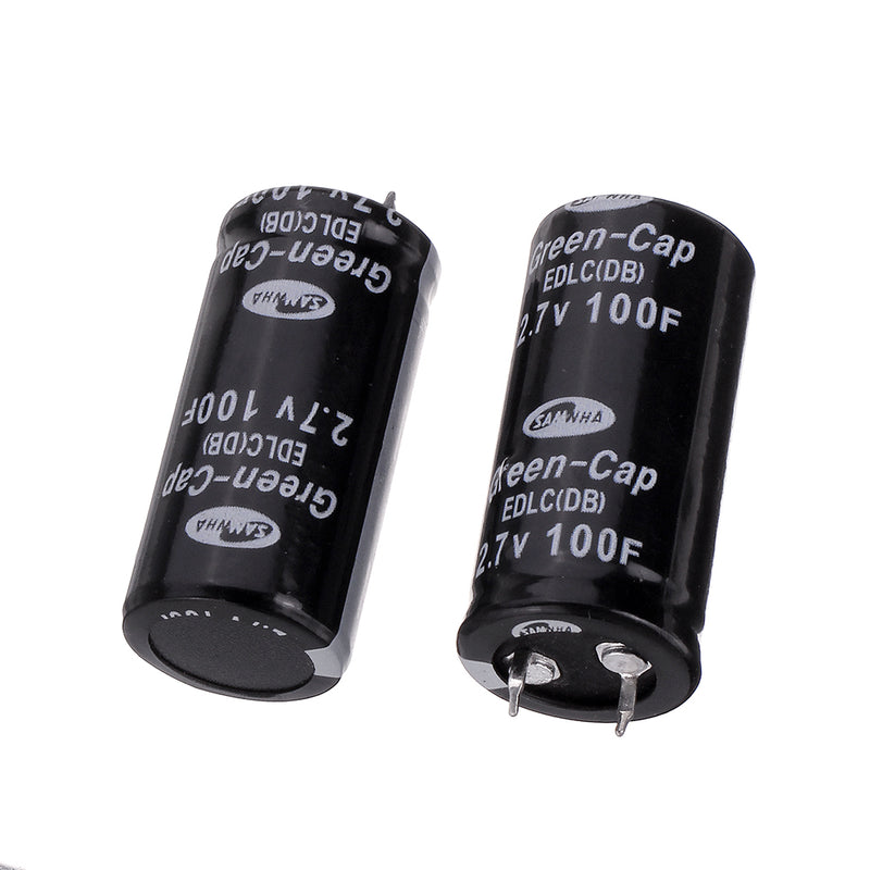 2pcs Super Capacitor 2.7V 100F Ultra Capacitor Farad