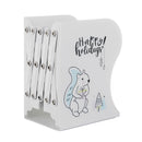 Telescopic Folding Book Stand Bookends Bookshelf Office Cartoon Animal Squirrel Penguin Cat Dog Patterns Book Folder Students Storage Stationery