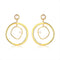 Trendy Pearl Geometric Round Shape Drop Earring Gold Plated Women Earrings