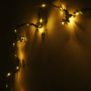 2M 20LEDs Wam White Leaf Garland Copper Fairy String Holiday Light for Christmas Party Decor DC3V