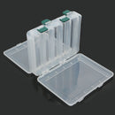 Plastic 12 Compartment Double Sided Fishing Lure Bait Tackle Hook Accessory Storge Box Case