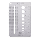 Machifit 0.1-10mm Diameter Measuring Gauge Stainless Steel Drill Bit Bolt Wire Gauge