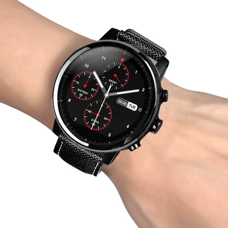 Bakeey Canvas Leather Watch Band for Amazfit Stratos 2/2S Smart Watch